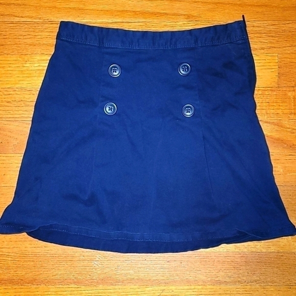 The Children's Place Other - 𝅺Girls Uniform Button Skort - Tidal Blue